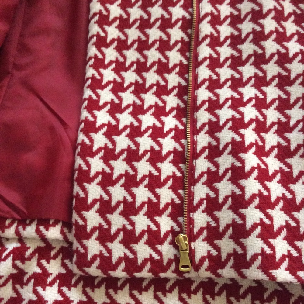 Talbots Red & White Gingham Suit Sz 10 - Picture 5 of 8